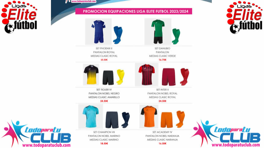 PROMOCIÓN EQUIPACIONES DEPORTIVAS 2023-2024